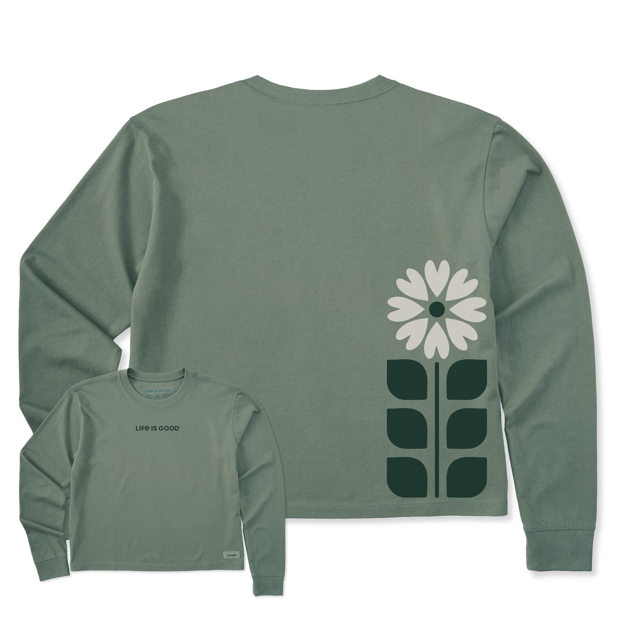 Women's Bert's Sunflower Long Sleeve Crusher Boxy Tee