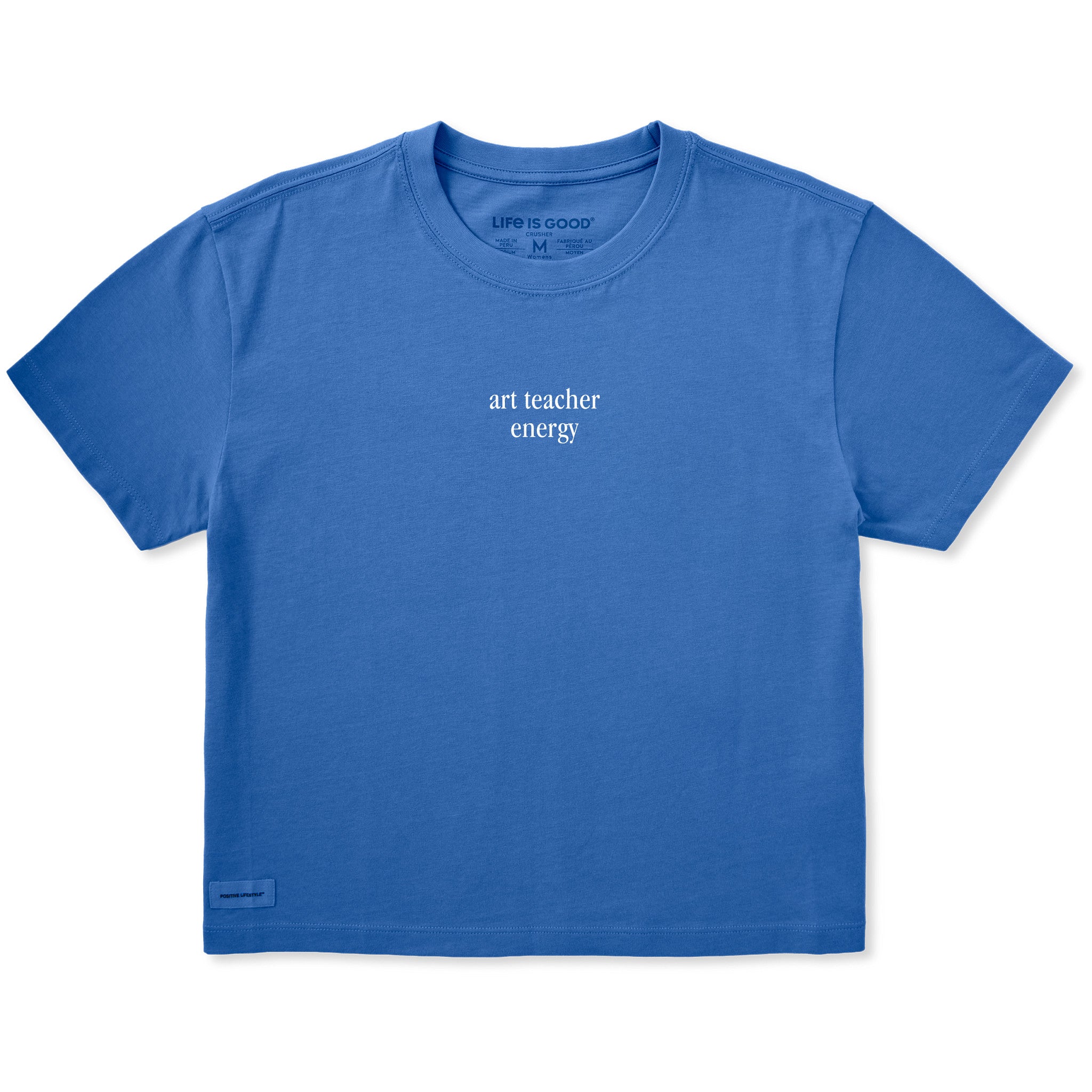 Women's Art Teacher Energy Short Sleeve Crusher Boxy Tee